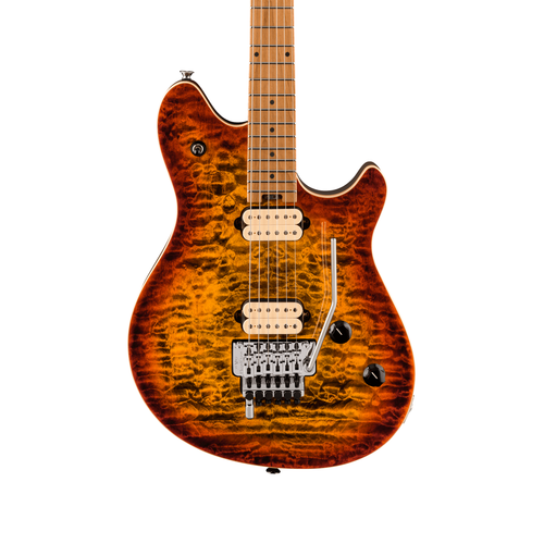 EVH Wolfgang Special QM Baked Maple - Tiger Eye Glow