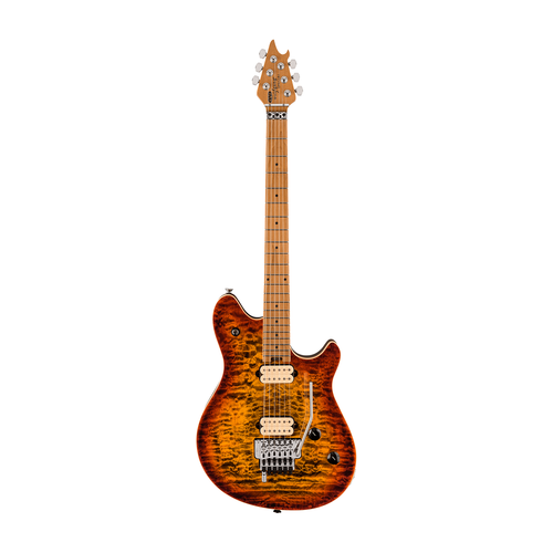 EVH Wolfgang Special QM Baked Maple - Tiger Eye Glow