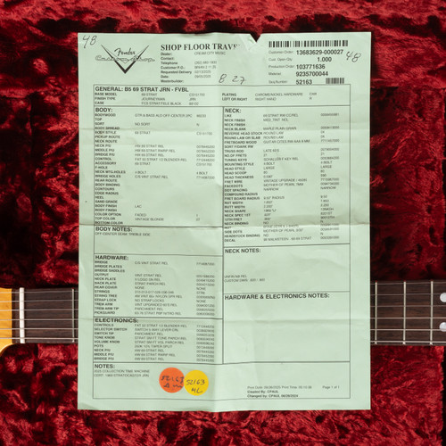 Used Fender Custom Shop 1969 Stratocaster Journeyman Faded Vintage Blonde 2025