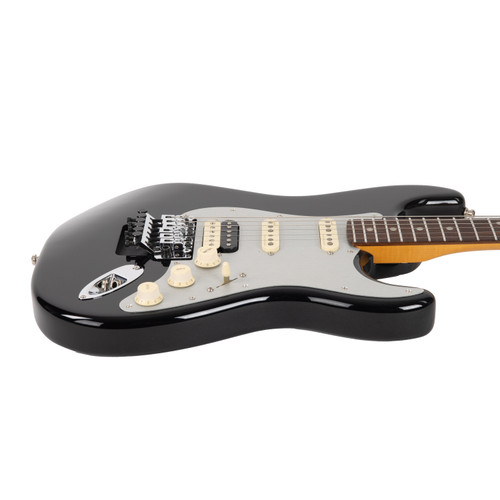 Used Fender American Ultra Luxe Stratocaster Floyd Rose HSS Mystic Black 2021