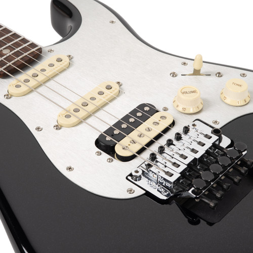 Used Fender American Ultra Luxe Stratocaster Floyd Rose HSS Mystic Black 2021