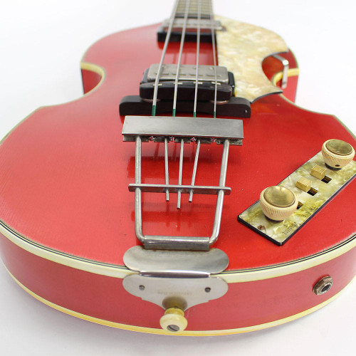 Hofner 500/1 '62 Reissue Violin Bass Custom Relic Burgundy Finish