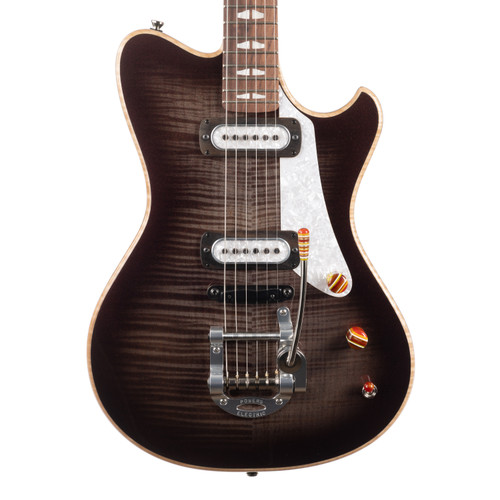 Powers Electric A-Type Select Maple PF42 CamTail B398 - Chroma Silver Cranberry