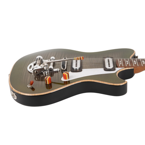 Powers Electric A-Type Select Maple PF42 CamTail B398 - Chroma Silver Cranberry