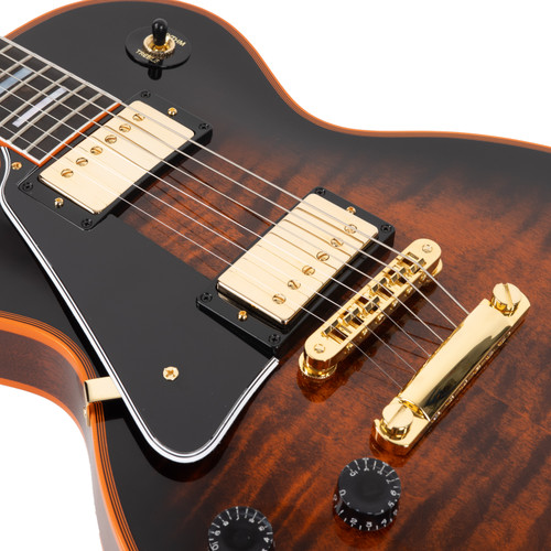 Gibson Custom Les Paul Custom Figured Left Handed - Orange Widow Burst Gloss