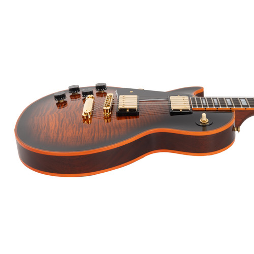 Gibson Custom Les Paul Custom Figured Left Handed - Orange Widow Burst Gloss
