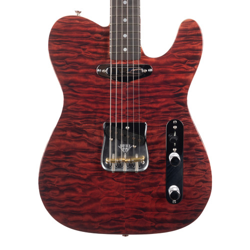 Fender Custom Shop Telecaster NOS Quilt Top Masterbuilt David Brown - Ruby Red