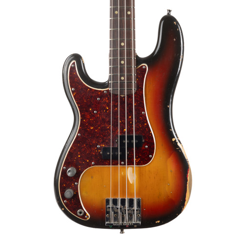 Vintage Fender Precision Bass Left-Handed Sunburst 1967