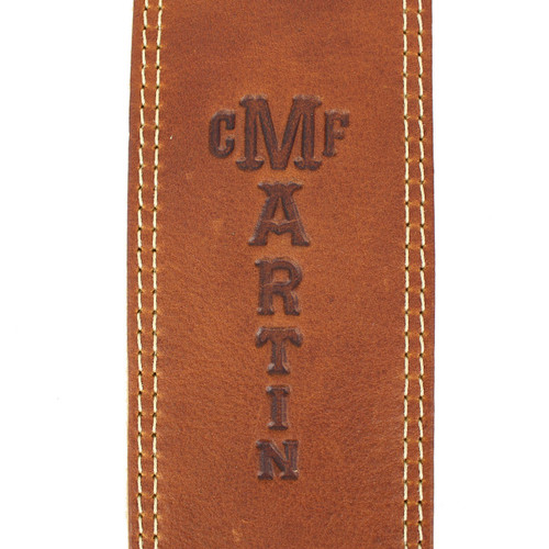 Martin "Ball Glove" Leather Guitar Strap Brown Suede