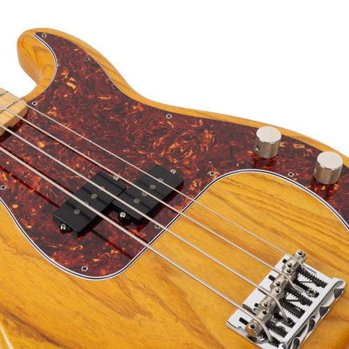 Used Fender FSR American Standard Precision Bass Hand-Stained Natural 2012