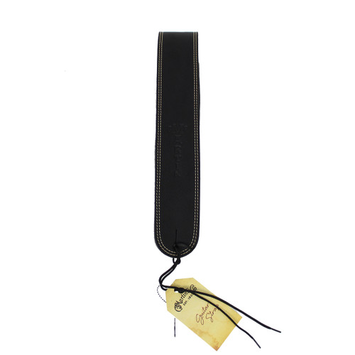 Martin "Ball Glove" Leather Guitar Strap - Black Suede