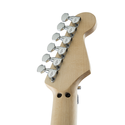 EVH Striped Series Left Handed Maple - Red Black and White Stripes