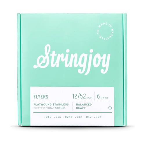 Stringjoy Flyers Flatwound Stainless - Heavy 12-52