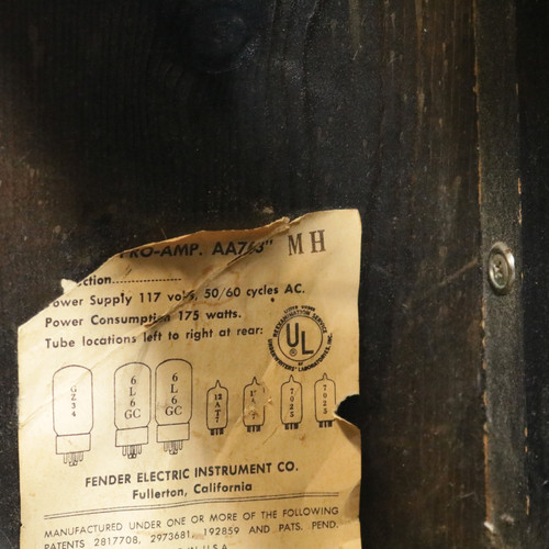 Vintage Fender Pro-Amp 40W 1x15 Tube Combo Amp 1963