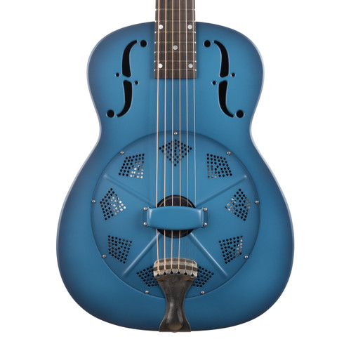 Used National NRP 14-Fret Resonator Guitar Galaxy Blue 2018