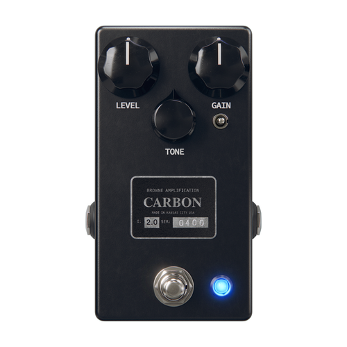 Browne Amplification Carbon Overdrive V2 Pedal - Midnight Black