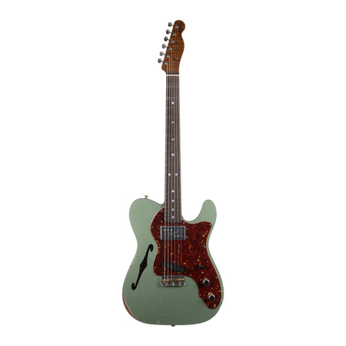 Fender Custom Shop 1972 Telecaster Custom Thinline Relic - Sage Green Metallic