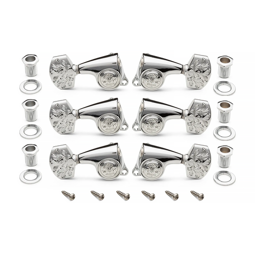 Taylor Gotoh Luxury Tuners 1:21 6 String - Polished Chrome