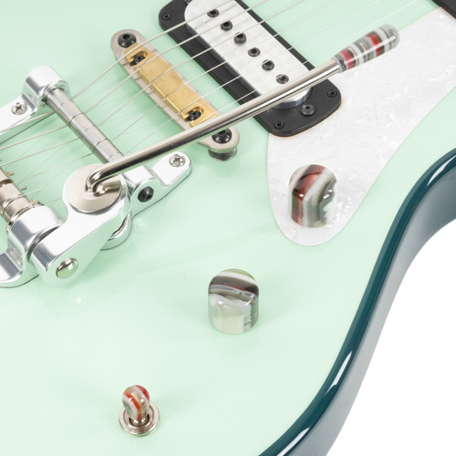 Used Powers Electric A-Type Two Tone FF42 Camtail - Mint and Fjord Green