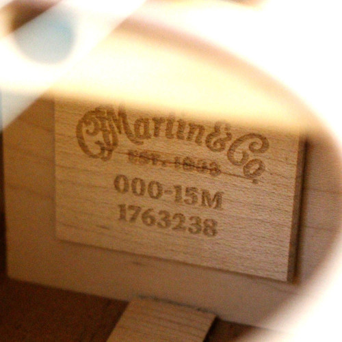 Used Martin 000-15M Acoustic Guitar Natural Finish