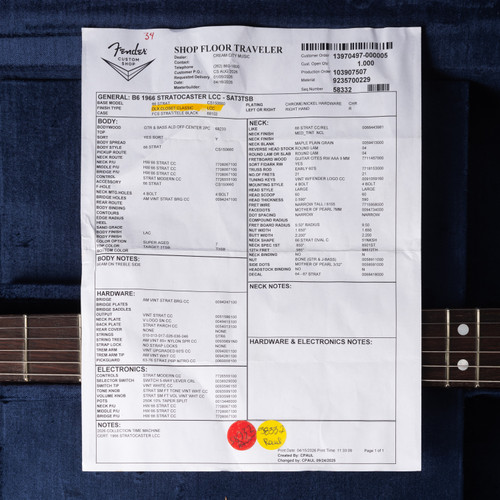 Fender Custom Shop 1966 Stratocaster DLX Closet Classic - Super Aged Target 3-Color Sunburst