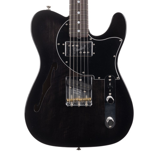 Fender Custom Postmodern Telecaster DLX Closet Classic - Ebony Transparent