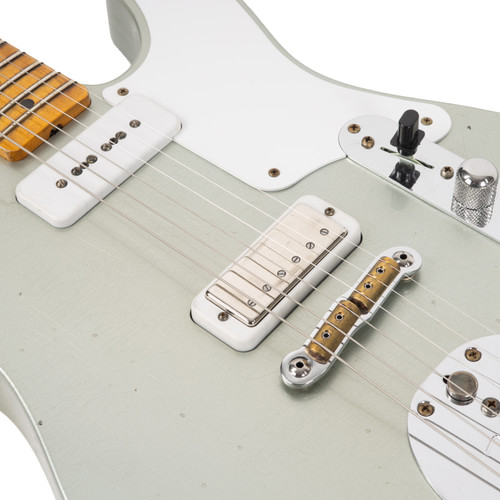 Fender Custom Shop Ocelot Telecaster Journeyman Relic - Super Aged Firemist Silver