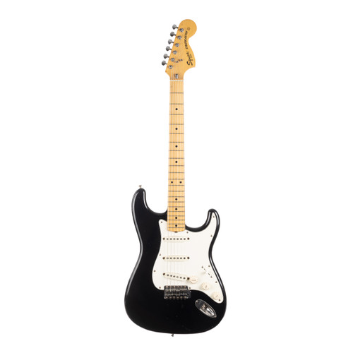 Used Squire Stratocaster Black MIJ Early 80s