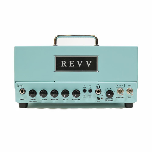 Used REVV D20 20W Tube Amp Head Surf Green