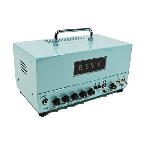 Used REVV D20 20W Tube Amp Head Surf Green