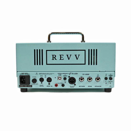 Used REVV D20 20W Tube Amp Head Surf Green