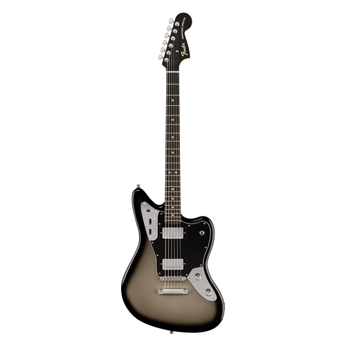 Fender Limited Edition Player Fusion Jaguar Baritone Ebony - Silverburst