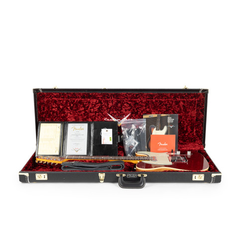 Used Fender Custom Shop Dual Stack HS Telecaster Lush Closet Classic - Red Sparkle
