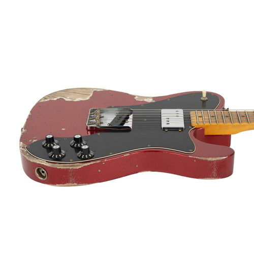 Used Fender Custom Shop 1970s Tele Custom Heavy Relic - Red Sparkle