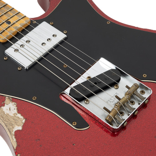 Used Fender Custom Shop 1970s Tele Custom Heavy Relic - Red Sparkle