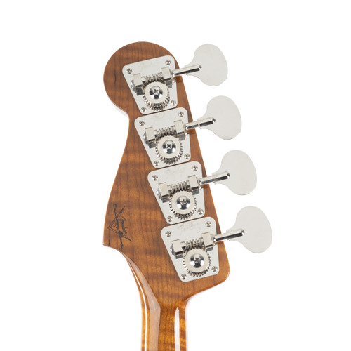 Used Fender Custom Shop Artisan Maple Burl Jazz Bass - Aged Natural