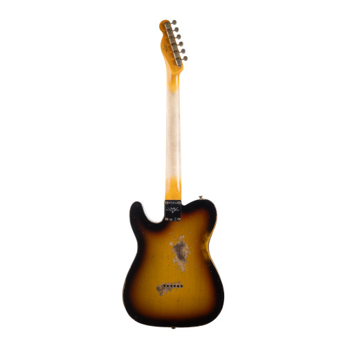 Used Fender Custom Shop 1961 Telecaster Heavy Relic - Faded Bleached 3-Color Sunburst