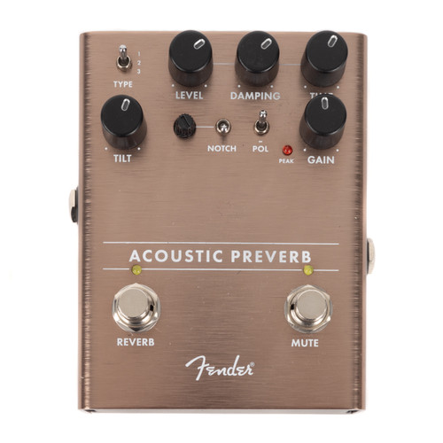 Used Fender Acoustic Preverb Reverb Pedal