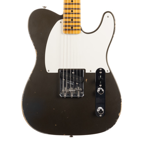 Fender Custom Shop 1956 Esquire Relic with Closet Classic Hardware - Super Aged Charcoal Frost Metallic