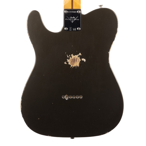 Fender Custom Shop 1956 Esquire Relic with Closet Classic Hardware - Super Aged Charcoal Frost Metallic