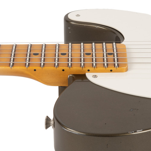 Fender Custom Shop 1956 Esquire Relic with Closet Classic Hardware - Super Aged Charcoal Frost Metallic