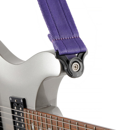 D'Addario Auto Lock Guitar Strap - Deep Violet