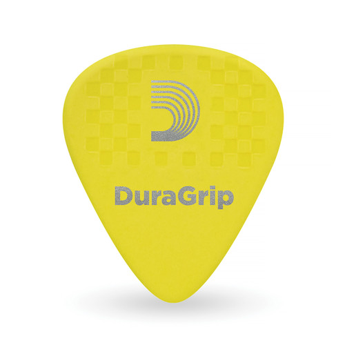 D'Addario Duragrip 0.70mm Medium-Light Guitar Picks - Yellow (10 Pack)