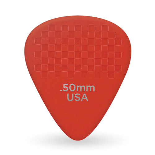 D'Addario Duragrip 0.50mm Super Light Guitar Picks - Red (10 Pack)