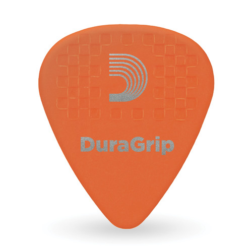 D'Addario Duragrip 0.60mm Light Guitar Picks - Orange (10 Pack)
