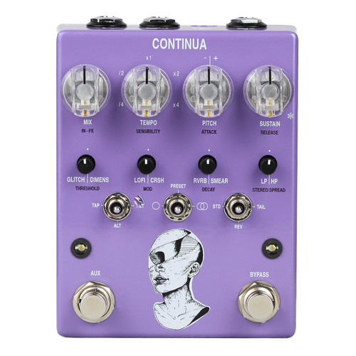 AC Noises Continua Stereo Dynamic Sampler Multi-Effect Pedal