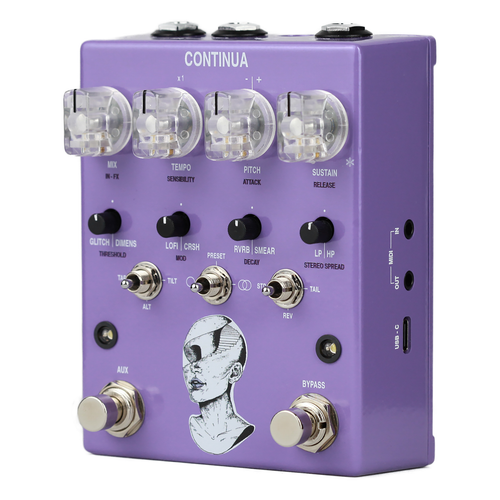 AC Noises Continua Stereo Dynamic Sampler Multi-Effect Pedal
