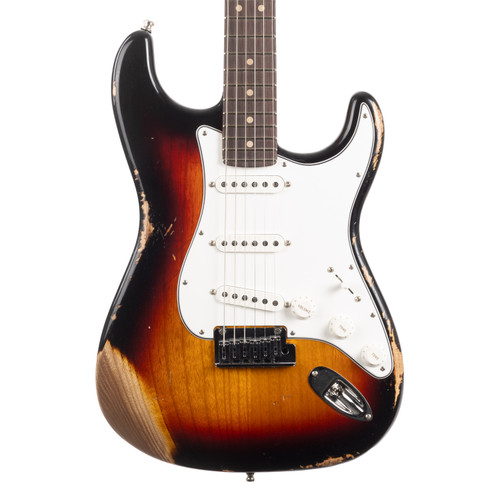 Fender Custom Shop Custom Deluxe Stratocaster Heavy Relic - Aged 3-Color Sunburst