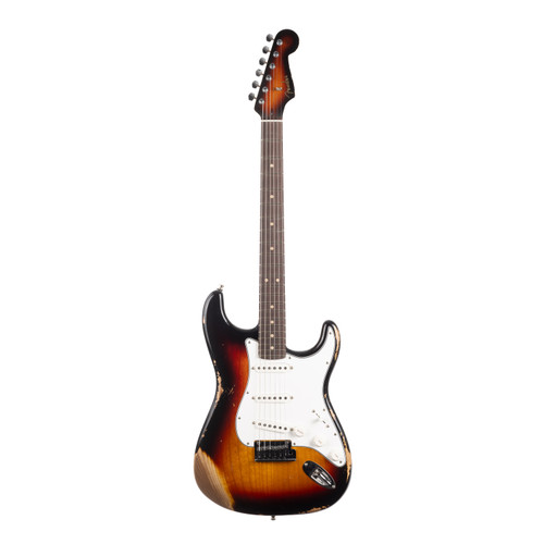 Fender Custom Shop Custom Deluxe Stratocaster Heavy Relic - Aged 3-Color Sunburst