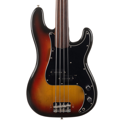 Vintage Fender Fretless Precision Bass Sunburst 1974